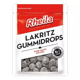 RHEILA Lakritsipurukumipisarat sokerin kanssa, 90 g