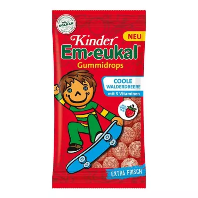 EM-EUKAL Lasten purukumipisarat viileä villimansikka zh., 75 g