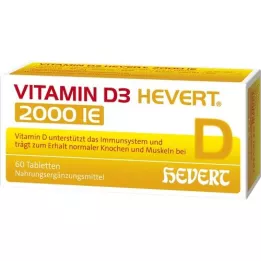 VITAMIN D3 HEVERT 2 000 I.U. tablettia, 60 kpl