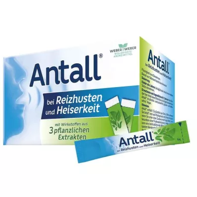 ANTALL ärsyttävään yskään ja äänen käheyteen Nestepuikot, 20X5 g ANTALL ärsyttävään yskään ja äänen käheyteen Nestepuikot, 20X5 g