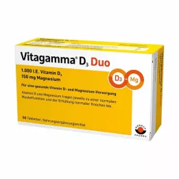 VITAGAMMA D3 Duo 1.000 I.E Vit.D3 150mg Magnes.NEM, 50 kpl