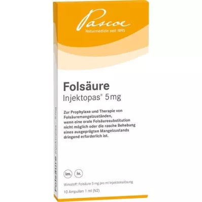 FOLSÄURE INJEKTOPAS 5 mg injektioneste, liuos, 10 kpl