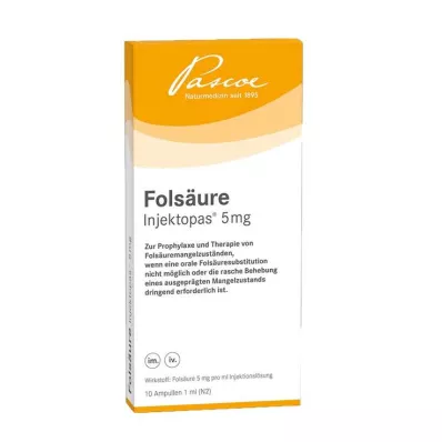 Foolihappo Injektopas 5 mg injektioneste, liuos, 10 tablettia Foolihappo Injektopas 5 mg injektioneste, liuos, 10 tablettia