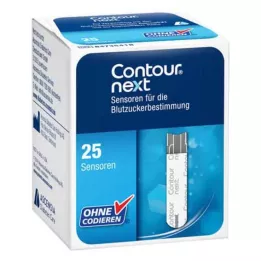 CONTOUR Next Sensors -testiliuskat, 1X25 St