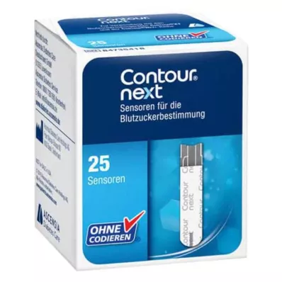 CONTOUR Next Sensors -testiliuskat, 1X25 St