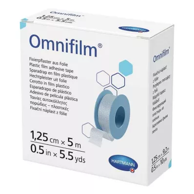 OMNIFILM Kiinnityskipsikalvo 1,25 cm x 5 m, 1 kpl