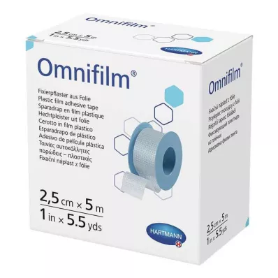 Omnifilm-kiinnityskipsikalvo 2,5 cmx5 m, 1 kpl