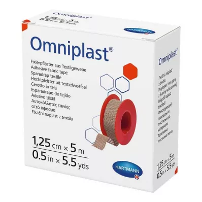 OMNIPLAST Kiinnityskipsi tekstiililanka 1,25 cm x 5 m, 1 kpl