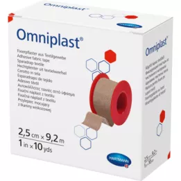 OMNIPLAST Kiinnityskipsi tekstiililanka 2,5 cm x 9,2 m, 1 kpl