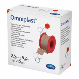 OMNIPLAST Kiinnityskipsi tekstiililanka 2,5 cm x 9,2 m, 1 kpl