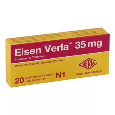 Iron Verla® 35 mg päällystetyt tabletit, 20 kpl