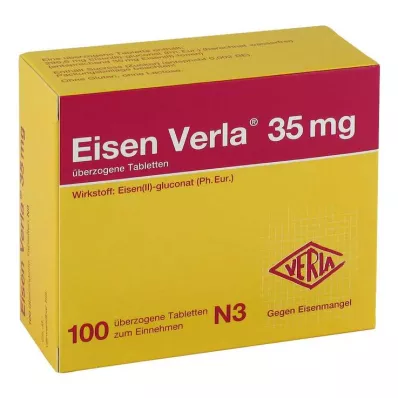 Iron Verla® 35 mg päällystetyt tabletit, 100 kpl Iron Verla® 35 mg päällystetyt tabletit, 100 kpl
