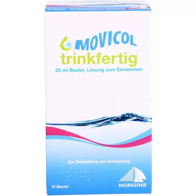 MOVICOL juomavalmis 25 ml:n annospussillinen oraaliliuosta, 10 kpl