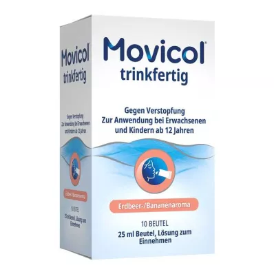 MOVICOL juomavalmis 25 ml:n annospussillinen oraaliliuosta, 10 kpl