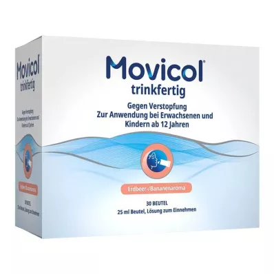 MOVICOL juomavalmis 25 ml:n annospussillinen oraaliliuosta, 30 kpl