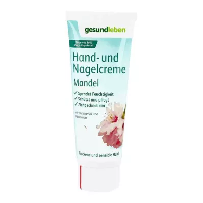 Terveelliset elämäntavat käsi- ja kynsivoide Manteli (75 ml)