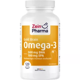 OMEGA-3 Gold Brain DHA 500mg/EPA 100mg Softgelkap, 120 kpl
