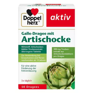 DOPPELHERZ Sappipastilli, jossa on artisokkaa, 50 kpl