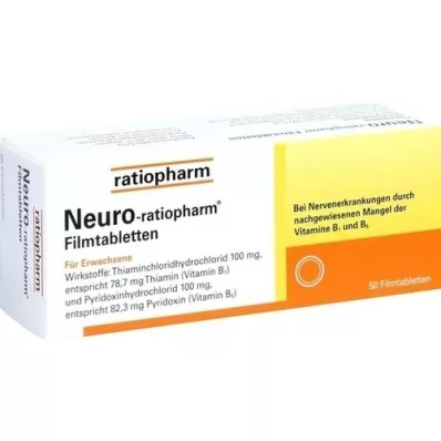 NEURO-RATIOPHARM Kalvopäällysteiset tabletit, 50 kpl