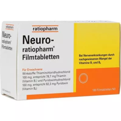 NEURO-RATIOPHARM Kalvopäällysteiset tabletit, 100 kpl