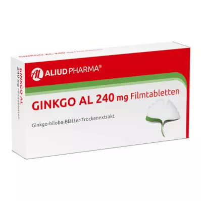 GINKGO AL 240 mg kalvopäällysteiset tabletit, 60 kpl GINKGO AL 240 mg kalvopäällysteiset tabletit, 60 kpl