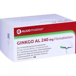 GINKGO AL 240 mg kalvopäällysteiset tabletit, 120 kpl