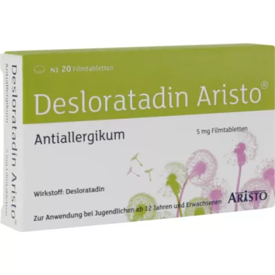 DESLORATADIN Aristo 5 mg kalvopäällysteiset tabletit, 20 kpl