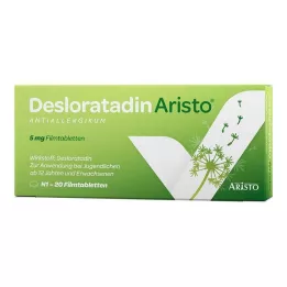 DESLORATADIN Aristo 5 mg kalvopäällysteiset tabletit, 20 kpl