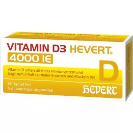 VITAMIN D3 HEVERT 4 000 I.U. tablettia, 60 kpl