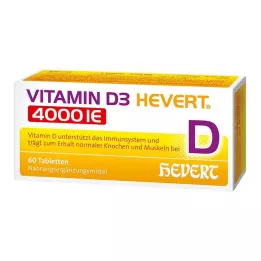 VITAMIN D3 HEVERT 4 000 I.U. tablettia, 60 kpl