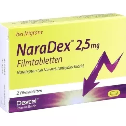 NARADEX 2,5 mg kalvopäällysteiset tabletit, 2 kpl