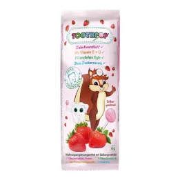 TOOTHPOP Mansikanmakuinen hammashoitotikkari, 1 kpl