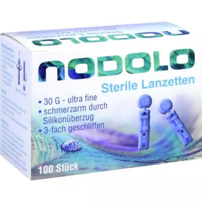 LANZETTEN NODOLO steriili 30 G ultrahieno, 100 kpl LANZETTEN NODOLO steriili 30 G ultrahieno, 100 kpl