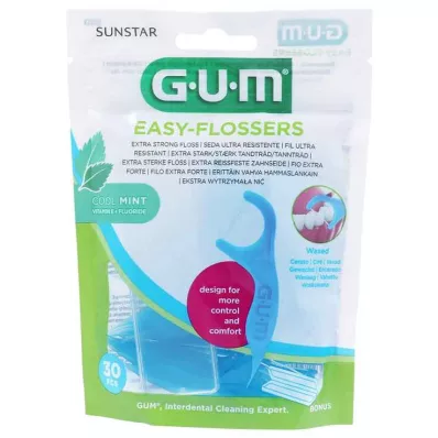 GUM Easy-Flossers hammaslangatikut vahattu + matkalaukku, 30 kpl GUM Easy-Flossers hammaslangatikut vahattu + matkalaukku, 30 kpl