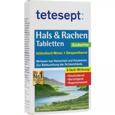 TETESEPT Kurkkutabletit &amp; Kurkkutabletit sokerittomat, 20 kpl