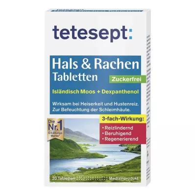 TETESEPT Kurkkutabletit &amp; Kurkkutabletit sokerittomat, 20 kpl