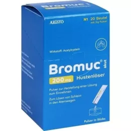 BROMUC akuutti 200 mg yskänlääkettä Plv.z.H.e.L.z.Einn., 20 kpl