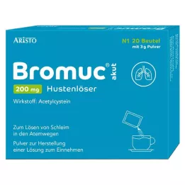 BROMUC akuutti 200 mg yskänlääkettä Plv.z.H.e.L.z.Einn., 20 kpl