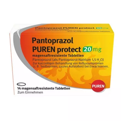 Pantoprazole Puren Protect 20 mg enterotabletit, 14 kpl
