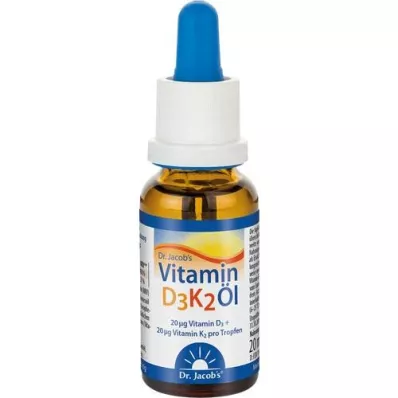 VITAMIN D3K2-öljy Dr.Jacobs drops, 20 ml