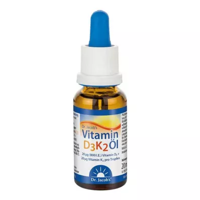 VITAMIN D3K2-öljy Dr.Jacobs drops, 20 ml