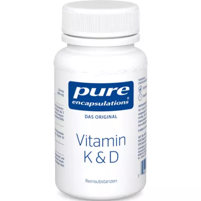 PURE ENCAPSULATIONS K-vitamiini &amp; D-kapselit, 60 kpl