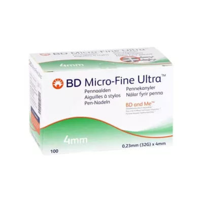 BD Micro-Fine Ultra Pen -neulat 0,23x4 mm, 100 kpl
