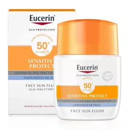 EUCERIN Sun Fluid mattapintainen LSF 50+, 50 ml, 50 ml