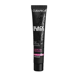 CURAPROX black is white carbon hammastahna, 90 ml