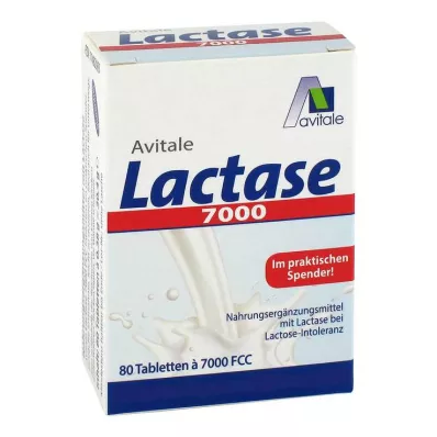 Laktaasi 7 000 FCC tablettia annostelijassa, 80 kpl Laktaasi 7 000 FCC tablettia annostelijassa, 80 kpl