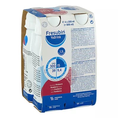 Fresubin Yodrink Vadelma, 4x200 ml