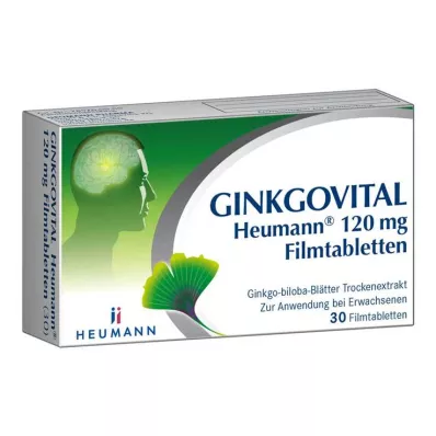 GINKGOVITAL Heumann 120 mg kalvopäällysteiset tabletit, 30 kpl