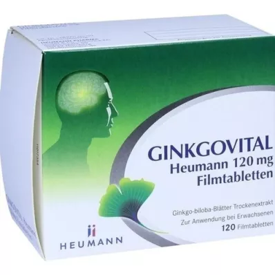 GINKGOVITAL Heumann 120 mg kalvopäällysteiset tabletit, 120 kpl