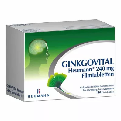 GINKGOVITAL Heumann 240 mg kalvopäällysteiset tabletit, 120 kpl